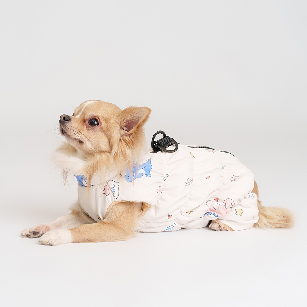 Petmax Комбинезон на замке для собак M светлый девочка 1499₽