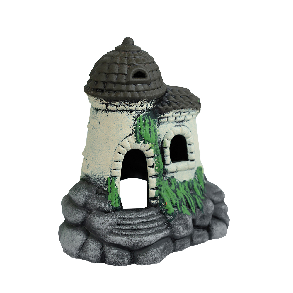 

ГРОТАКВА Декор для аквариумов Замок-купол, 17x12,5x19 см, белый