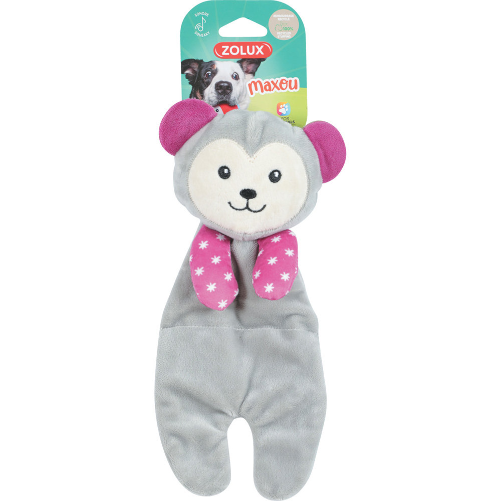 

Zolux Игрушка шуршащая с пищалкой для собак Игривая обезьянка, 12х4,5х26,5 см
