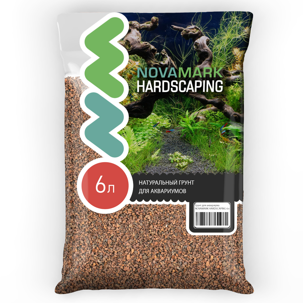 

NovaMark Грунт для аквариума Лавовая крошка 3-5 мм (Premium Lava M), 6л