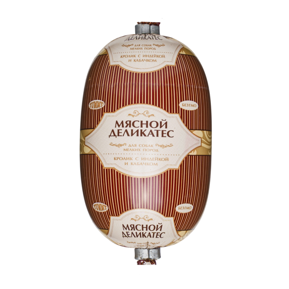 Yummy Лакомство Колбаса из кролика индейки и кабачка 200 гр для собак 155₽