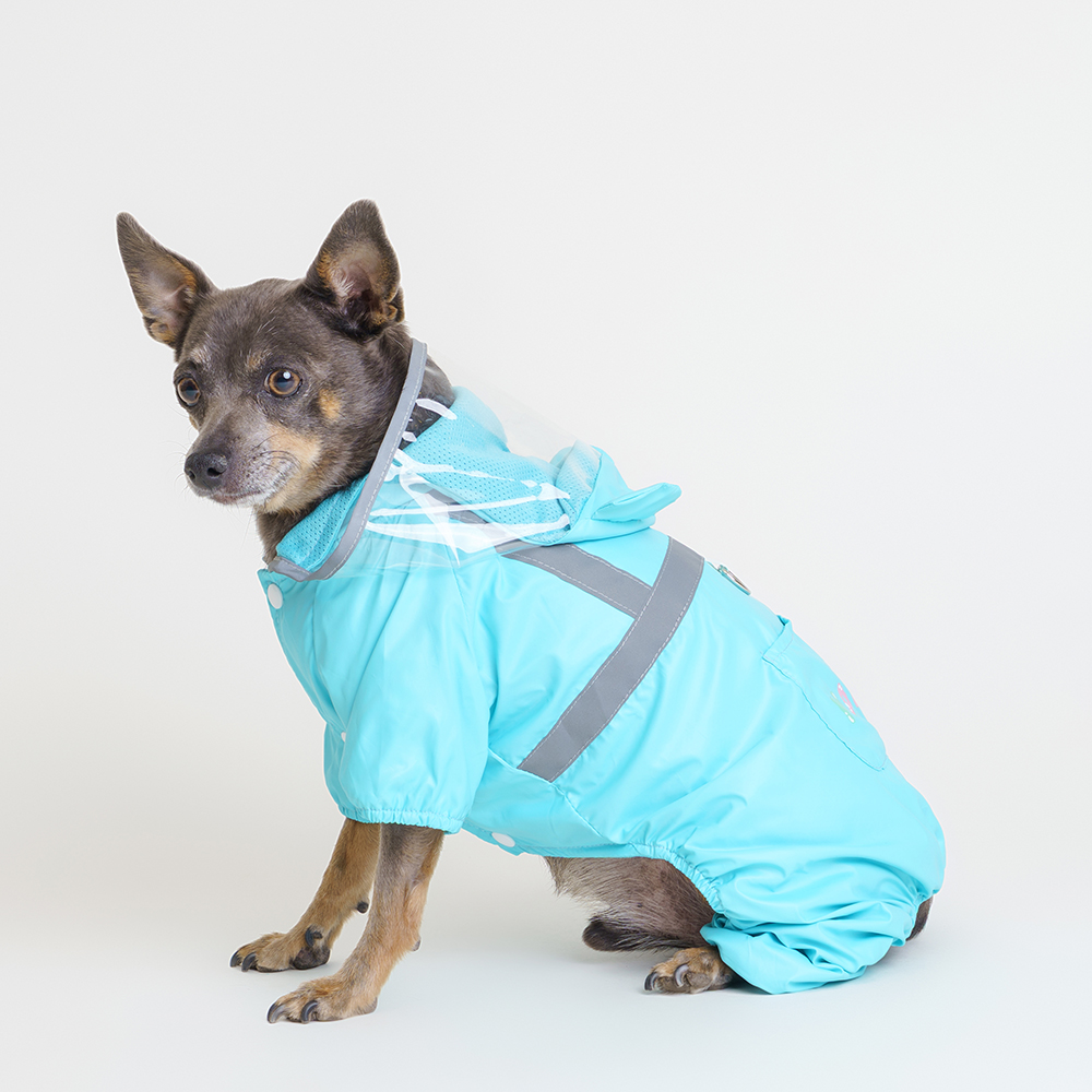 Petmax Дождевик голубой с капюшоном L 1099₽