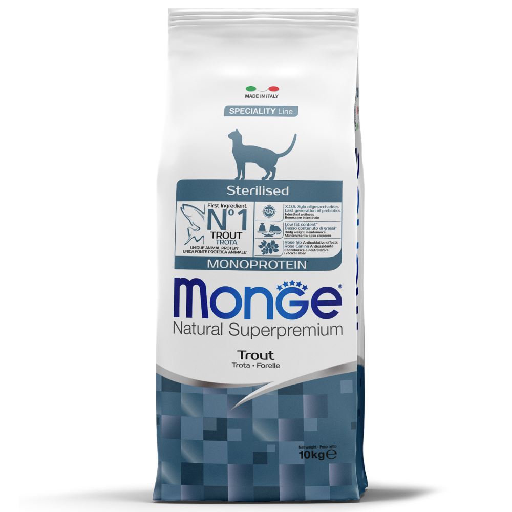 

Monge корм для стерилизованных кошек с форелью