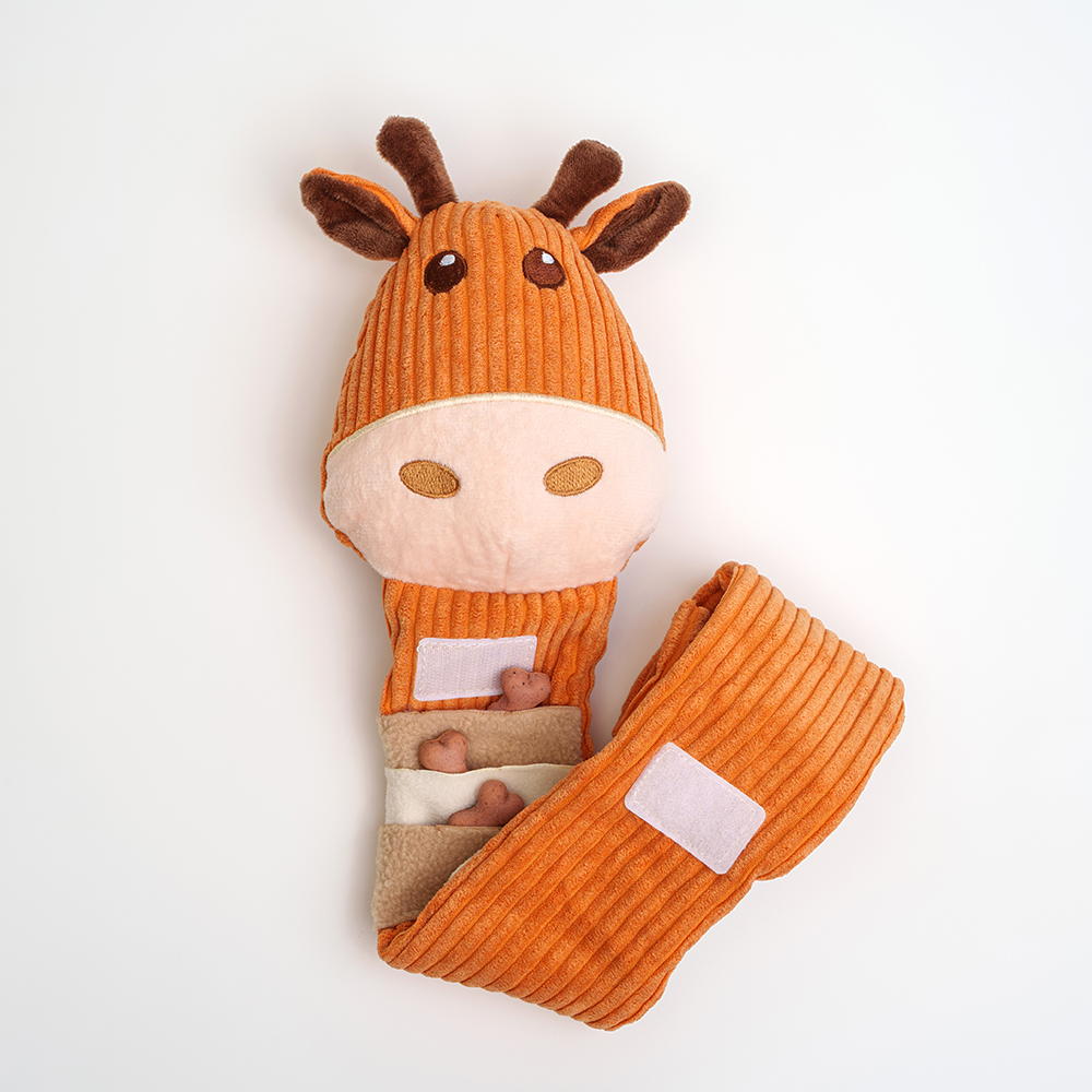 Rurri Игрушка с кармашками для лакомств для собак Жираф 66 см 889₽